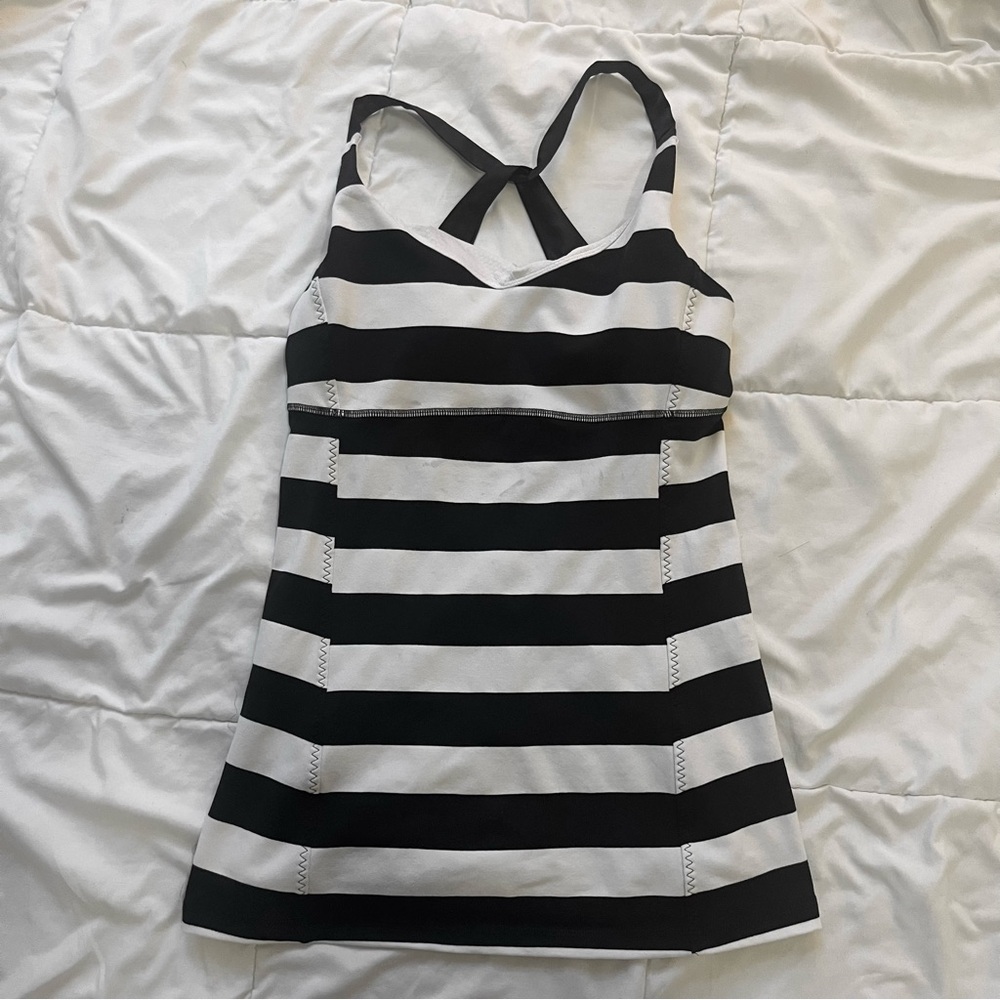 LuLu Lemon striped work out top